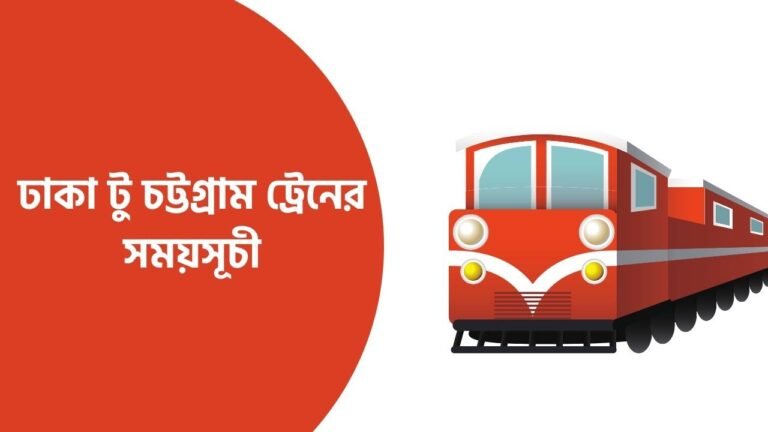 ঢাকা টু চট্টগ্রাম ট্রেনের সময়সূচী