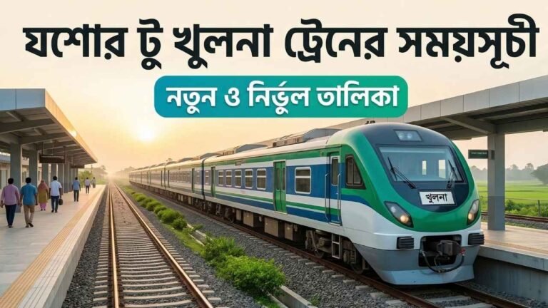 যশোর টু খুলনা ট্রেনের সময়সূচী