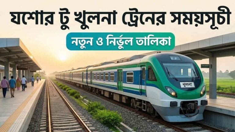 যশোর টু খুলনা ট্রেনের সময়সূচী